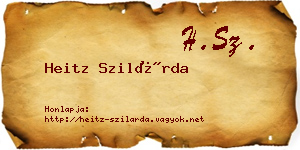 Heitz Szilárda névjegykártya